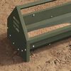 vidaXL Bac de nourrissage pour poules Vert olive 108 x 20,5 x 20 cm