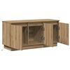 vidaXL Meuble TV Ch&ecirc;ne artisanal 100 x 38 x 49 cm Bois d'ing&eacute;nierie