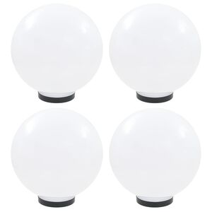 vidaXL Lampes &agrave; LED sous forme de boule 4 pcs Sph&eacute;rique 30 cm PMMA