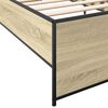 vidaXL Cadre de lit sans matelas ch&ecirc;ne sonoma 90x200 cm