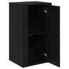 vidaXL Buffet Ch&ecirc;ne noir 40 x 33 x 70 cm Bois d'ing&eacute;nierie
