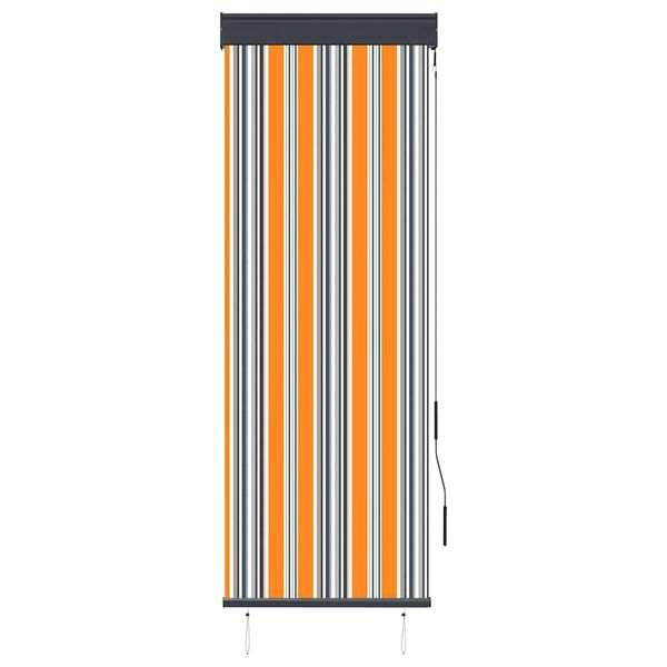 vidaXL Store roulant d'ext&eacute;rieur 60x250 cm Jaune et bleu