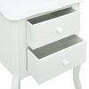 vidaXL Table de chevet Blanc 43x32x65 cm MDF