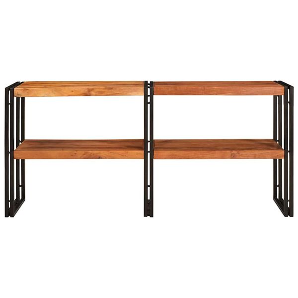 vidaXL Table console Marron 160 x 33 x 75 cm Bois d'Acacia Massif