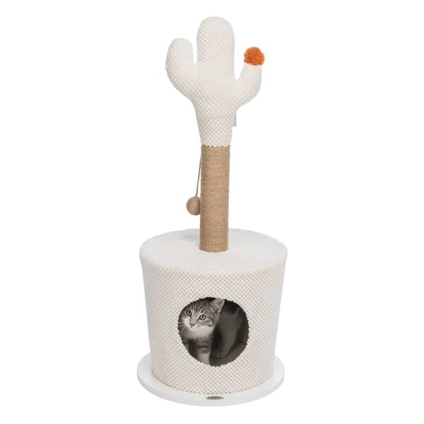 TRIXIE Nid agr&eacute;able pour chat avec cactus 36x84 cm Cr&egrave;me