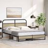 vidaXL Cadre de lit sans matelas 150x200 cm ch&ecirc;ne sonoma
