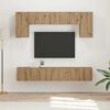 vidaXL Ensemble meuble TV 4 pcs Bois ancien Bois d'ing&eacute;nierie