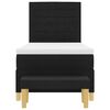 vidaXL Lit &agrave; ressorts avec matelas Noir 90 x 190 cm tissu