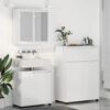 vidaXL Ensemble de mobilier de salle de bain 3 pcs Blanc brillant