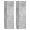 vidaXL Ensemble de meubles TV 4 pcs Gris b&eacute;ton Bois d'ing&eacute;nierie