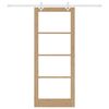 vidaXL Porte coulissante Naturel 86 x 211 cm