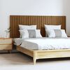 vidaXL T&ecirc;te de lit murale Marron miel 166x3x60 cm Bois massif de pin