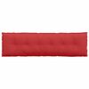 vidaXL Coussin de Dos Rouge 180 x 19 x 50 cm tissu