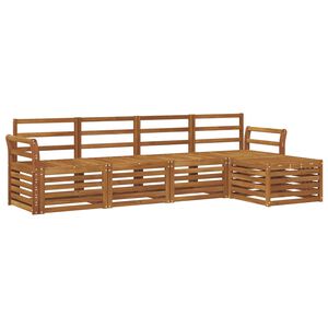 vidaXL Ensemble de canap&eacute;s d'ext&eacute;rieur 5 pc Naturel