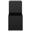 vidaXL Armoire &agrave; chaussures d&rsquo;entr&eacute;e noir brillant bois ing&eacute;nierie
