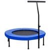 vidaXL Trampoline de fitness avec poign&eacute;e et coussin de s&eacute;curit&eacute; 102cm