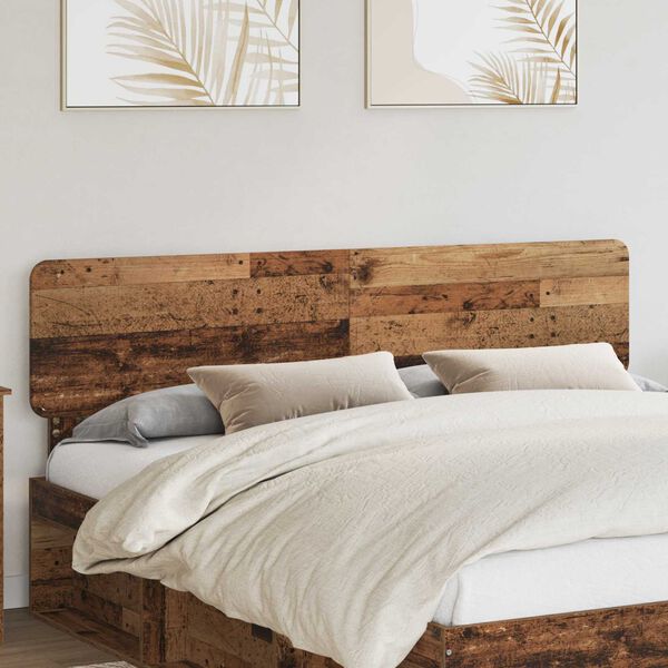vidaXL T&ecirc;te de lit Bois Ancien 200 cm Bois d'ing&eacute;nierie