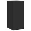 vidaXL Meuble TV muraux 6 pcs avec lumi&egrave;res LED noir
