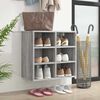 vidaXL Armoire &agrave; chaussures Sonoma gris 52,5x30x50 cm