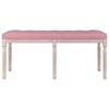 vidaXL Banc Rose 110x40x49 cm Velours