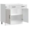 vidaXL Armoire de cuisine Kalmar blanc brillant bois ing&eacute;nierie
