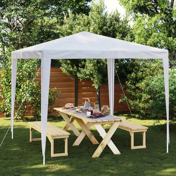 vidaXL Tente de r&eacute;ception 2,5x2,5 m Blanc