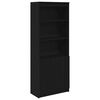 vidaXL Buffet haut ch&ecirc;ne noir 70x35x180 cm bois d'ing&eacute;nierie