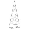 vidaXL Arbre de No&euml;l en m&eacute;tal pour d&eacute;coration noir 150 cm