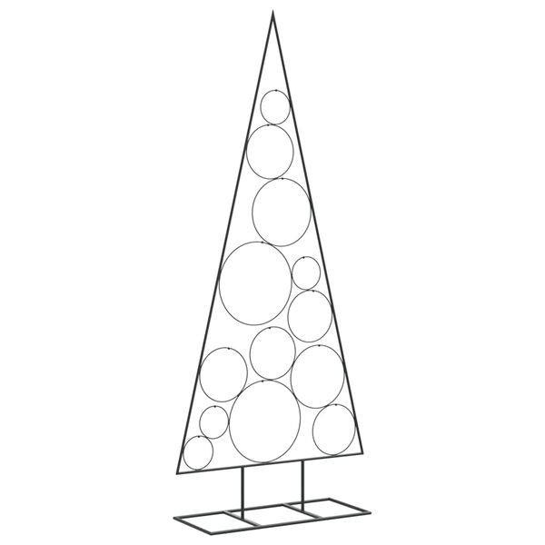 vidaXL Arbre de No&euml;l en m&eacute;tal pour d&eacute;coration noir 150 cm