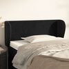 vidaXL T&ecirc;te de lit avec oreilles Noir 83x23x78/88 cm Velours