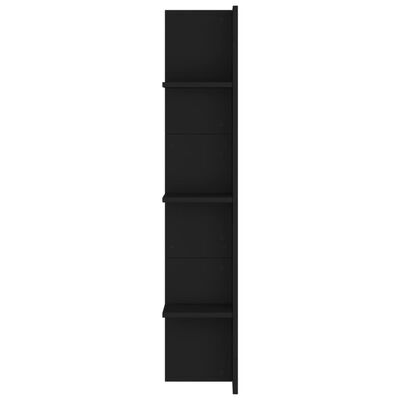 vidaXL Meuble TV noir 152x22x113 cm bois d'ingénierie