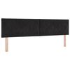 vidaXL T&ecirc;te de lit Noir 180 cm Velours