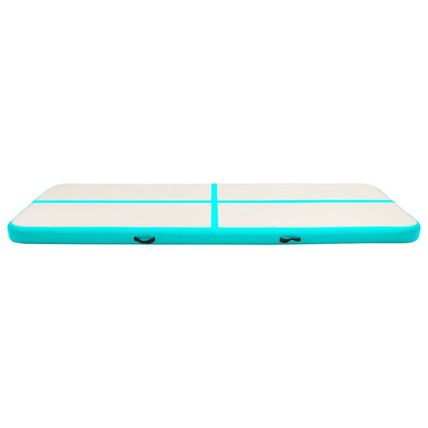 vidaXL Tapis gonflable de gymnastique avec pompe 300x100x20cm PVC Vert
