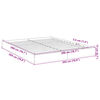 vidaXL Cadre de lit sans matelas ch&ecirc;ne sonoma 200x200 cm