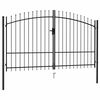 vidaXL Portail double Woerden avec pointes sup&eacute;rieures 299,5 x 249,5 cm