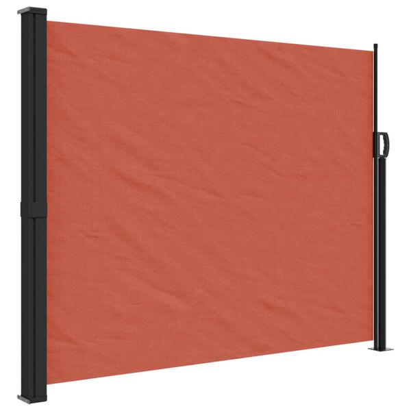 vidaXL Auvent lat&eacute;ral r&eacute;tractable terre cuite 160x600 cm