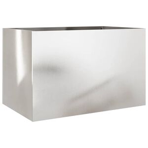 vidaXL Jardini&egrave;re argent&eacute; 62x40x39 cm acier inoxydable
