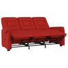 vidaXL Fauteuil de massage inclinable 3 places rouge bordeaux