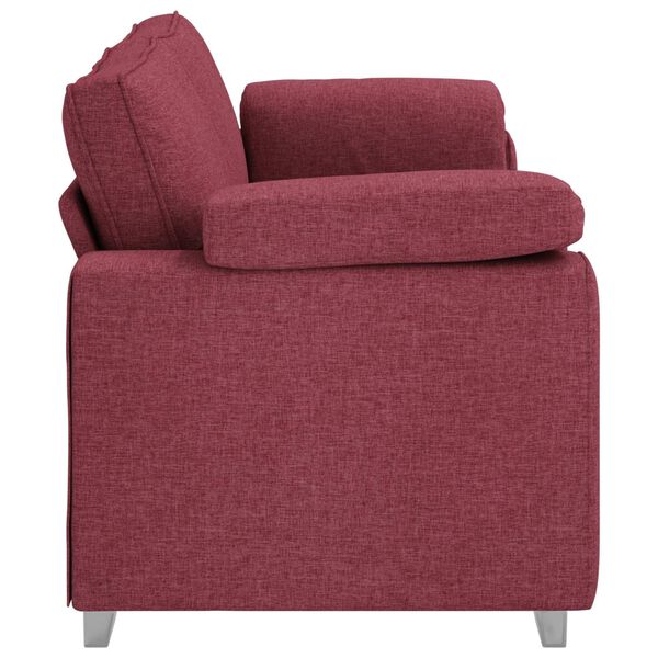 vidaXL Canap&eacute; Bordeaux 219 x 80 x 82 cm tissu