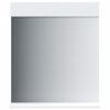 vidaXL Miroir de salle de bain avec &eacute;tag&egrave;re BERG blanc bois massif