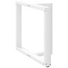 vidaXL Pieds de table à manger en T, 2 pièces, blanc, 90 x 35 x (72-73) cm, acier