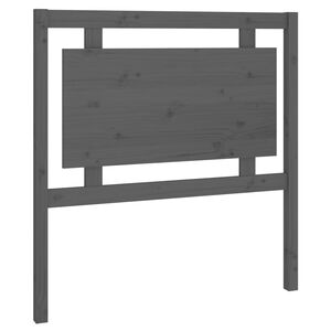 vidaXL T&ecirc;te de lit Gris 95,5x4x100 cm Bois massif de pin