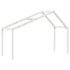 vidaXL Lit superpos&eacute; avec &eacute;chelle et toit sans matelas blanc 90x190 cm