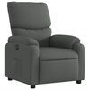 vidaXL Fauteuil inclinable &eacute;lectrique Gris fonc&eacute; Tissu