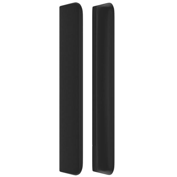 vidaXL T&ecirc;te de lit avec oreilles Noir 203x16x118/128 cm Similicuir