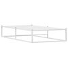 vidaXL Cadre de lit sans matelas blanc 90x200 cm m&eacute;tal