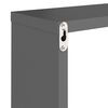 vidaXL &Eacute;tag&egrave;res cube murales 6 pcs Gris 30x15x30 cm
