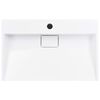 vidaXL Lavabo 60x38x11 cm Fonte min&eacute;rale/marbre Blanc