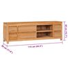 vidaXL Meuble TV 115 x 30 x 40 cm bois de teck massif