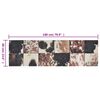vidaXL Tapis de cuisine lavable impression peau d'animal 60x180 cm